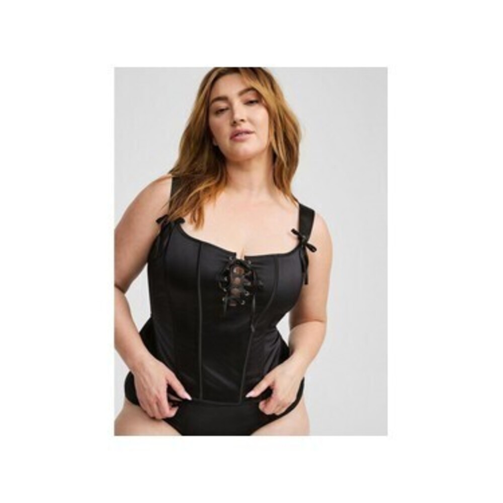 Lace Up Wireless Corset-Torrid